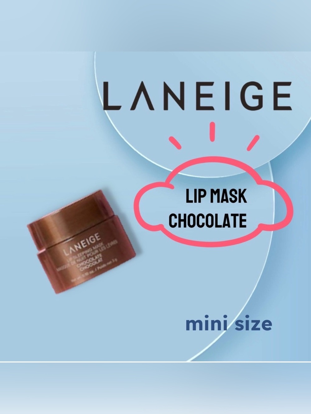 🌟⚡️🇰🇷🆕NWOB LANEIGE | MINI | Award Winning Moisture Boost Lip Mask - Chocolat